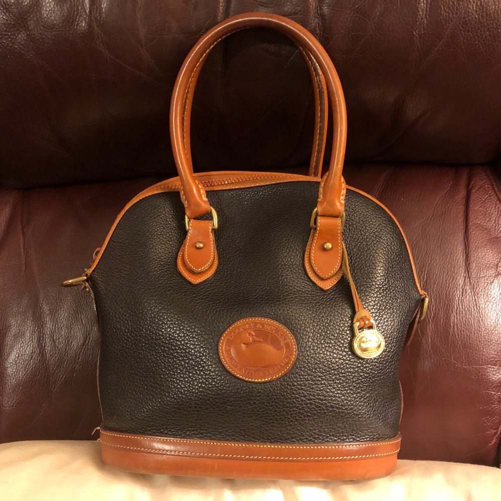 Dooney & Bourke Pebble Leather Norfolk Satchel